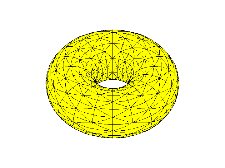  Tiling of torus by rectangles refined a tiling of (2,4,4) triangles 